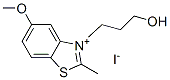 3-(3-hydroxypropyl)-5-methoxy-2-methylbenzothiazolium iodide 结构式