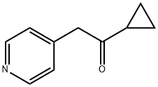 1-Cyclopropyl-2-(4-pyridinyl)ethanone 结构式