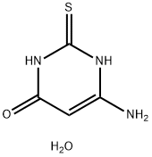 4-氨基-6-羟基-2-巯基嘧啶一水物 结构式
