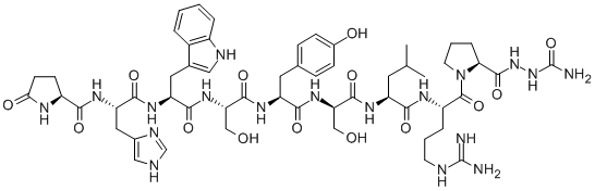 (D-SER6,AZAGLY10)-LHRH 结构式