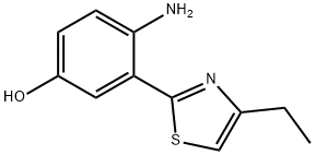 Phenol, 4-amino-3-(4-ethyl-2-thiazolyl)- (9CI) 结构式