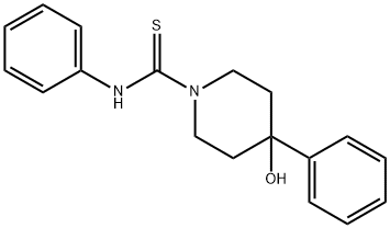 N,4-Diphenyl-4-hydroxy-thio-1-piperidinecarboxamide 结构式