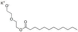 potassium 2-(2-oxidoethoxy)ethyl laurate  结构式