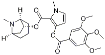 (1S,3R,5R,7R)-8-甲基-3-(3,4,5-三甲氧基苯甲酰)氧基-8-氮杂双环[3.2.1]辛烷-7-基 1-甲基吡咯-2-甲酸酯 结构式