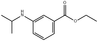 Benzoic acid, 3-[(1-methylethyl)amino]-, ethyl ester (9CI) 结构式