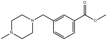 3-[(4-甲基哌嗪-1基)甲基]苯甲酸甲酯 结构式