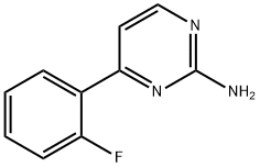4-(2-氟苯基)-2-氨基嘧啶 结构式