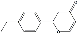 4H-Pyran-4-one,2-(4-ethylphenyl)-2,3-dihydro-,(-)-(9CI) 结构式