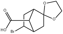 EXO-2-BROMO-5,5-ETHYLENEDIOXYBICYCLO[2.2.1]HEPTANE-SYN-7-CARBOXYLIC ACID 结构式