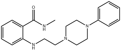 N-Methyl-2-((2-(4-phenyl-1-piperazinyl)ethyl)amino)benzamide 结构式
