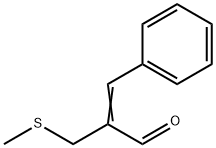 2-(甲硫甲基)-3-苯基丙烯醛 结构式