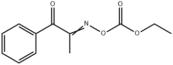 1-苯基-1,2-丙二酮-2-(O-乙氧基羰基肟) 结构式