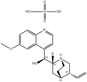 硫酸奎尼丁二水合物 结构式