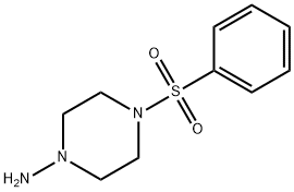 4-BENZENESULFONYL-PIPERAZIN-1-YLAMINE 结构式