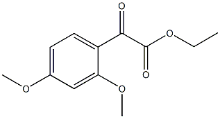 2-(2,4-二甲氧基苯基)-2-氧代乙酸乙酯 结构式