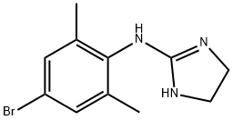 N-(2,6-Dimethyl-4-bromophenyl)-4,5-dihydro-1H-imidazole-2-amine 结构式