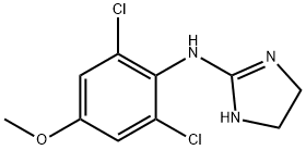 N-(2,6-Dichloro-4-methoxyphenyl)-4,5-dihydro-1H-imidazole-2-amine 结构式