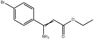 (E)-ethyl 3-amino-3-(4-bromophenyl)acrylate 结构式
