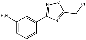 3-(5-CHLOROMETHYL-[1,2,4]OXADIAZOL-3-YL)-ANILINE 结构式