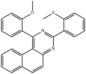 1,3-Di(2-methoxyphenyl)benzo[f]quinazoline 结构式