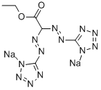 ETHYL-BIS-(SODIUMTETRAZOYLAZO)ACETATE 结构式