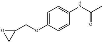 3-[(对乙酰氨基)苯氧基]-1,2-环氧丙烷 结构式