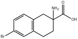 2-AMINO-1,2,3,4-TETRAHYDRO-6-BROMO-2-NAPHTHALENE CARBOXYLIC ACID 结构式