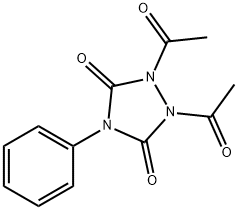 1,2-diacetyl-4-phenyl-1,2,4-triazolidine-3,5-dione 结构式