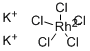 五氯铑(III)酸钾 结构式