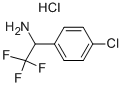 2,2,2-TRIFLUORO-1-(4-CHLORO-PHENYL)-ETHYLAMINE HYDROCHLORIDE 结构式