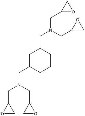 1,3-双(N,N-二缩水甘油氨甲基)环己烷 结构式