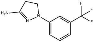 4,5-dihydro-1-[3-(trifluoromethyl)phenyl]-1H-pyrazol-3-amine 结构式