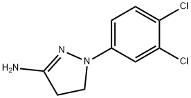 1-(3,4-DICHLOROPHENYL)-4,5-DIHYDRO-1H-PYRAZOL-3-AMINE 结构式