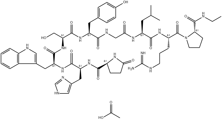 醋酸夫替瑞林 结构式