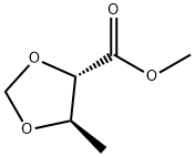 1,3-Dioxolane-4-carboxylicacid,5-methyl-,methylester,trans-(9CI) 结构式