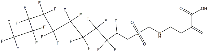 2-[[(2,2,3,3,4,4,5,5,6,6,7,7,8,8,9,9,10,10,11,11,11-icosafluoroundecyl)sulphonyl]methylamino]ethyl acrylate  结构式