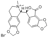 (+)-BICUCULLINE METHOBROMIDE|||D-BICUCULLINE METHOBROMIDE|||(+)-BICUCULLINE METHOBROMIDE ; D-BICUCULLINE METHOBROMIDE 结构式