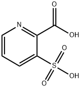3-磺酸吡啶-2-羧酸 结构式
