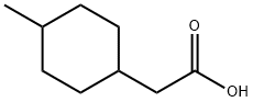 4-甲基环己烷乙酸,顺反异构体混合物 结构式
