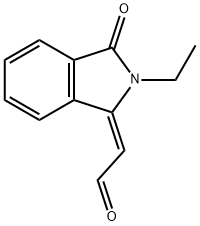 Acetaldehyde, (2-ethyl-2,3-dihydro-3-oxo-1H-isoindol-1-ylidene)-, (2E)- (9CI) 结构式