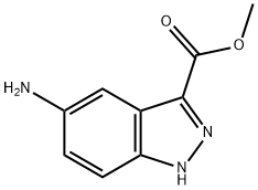 5-氨基-1H-吲唑-3-甲酸甲酯 结构式