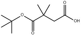 4-(叔丁氧基)-3,3-二甲基-4-氧代丁酸 结构式