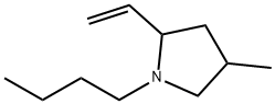 Pyrrolidine, 1-butyl-2-ethenyl-4-methyl- (9CI) 结构式