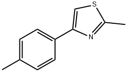 2-甲基-4-对甲苯噻唑 结构式