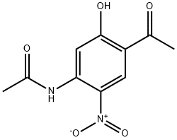 N-(4-乙酰基-5-羟基-2-硝基苯基)乙酰胺 结构式