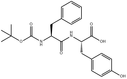 BOC-L-苯丙氨酰基-L-酪氨酸 结构式