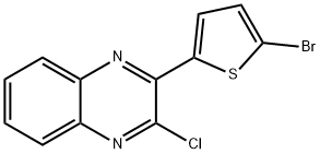 2-(5-溴-2-噻吩基)-3-氯喹喔啉 结构式