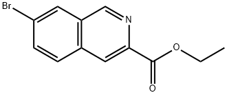 7-溴异喹啉-3-甲酸乙酯 结构式