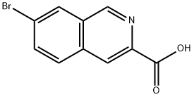 7-溴异喹啉-3-甲酸 结构式