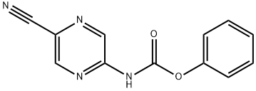 PHENYL 5-CYANOPYRAZIN-2-YLCARBAMATE 结构式